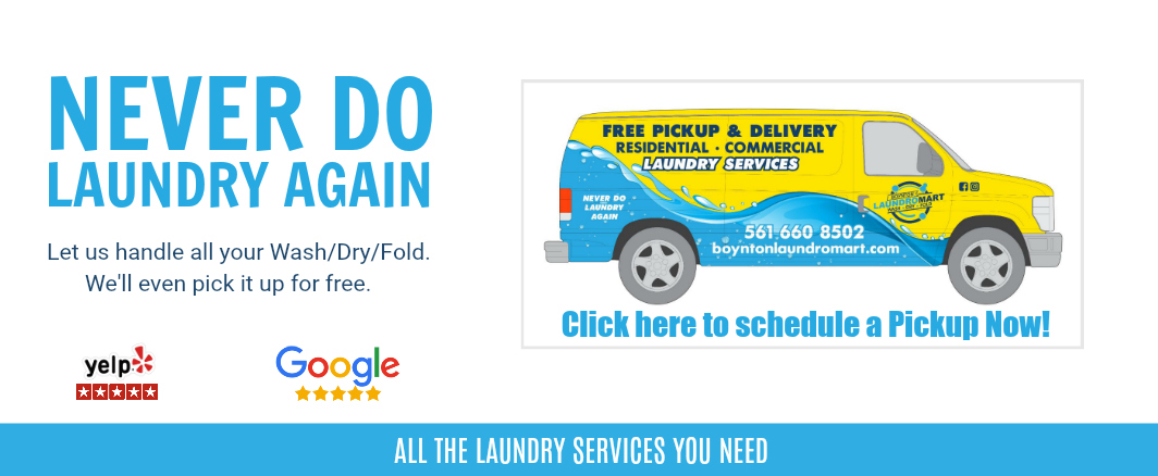 Laundry pickup and delivery laundry service