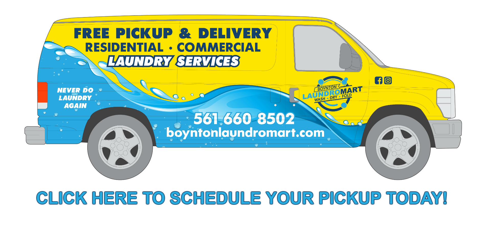 boynton beach residential pickup and delivery laundry services