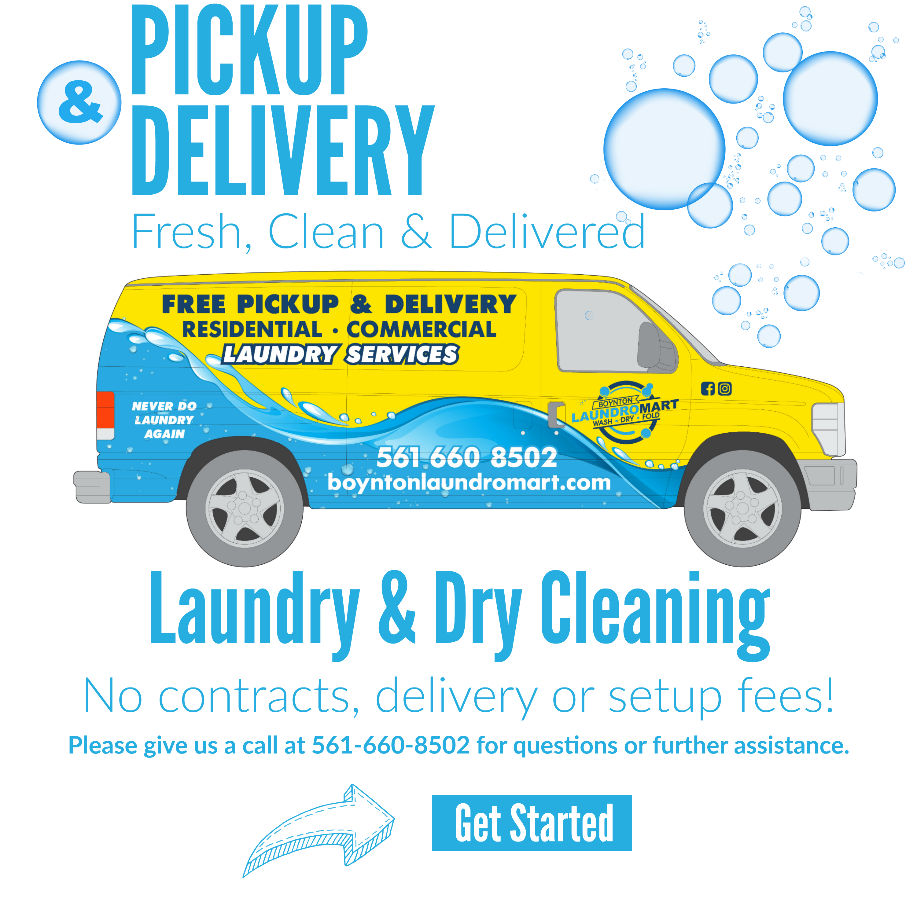 boynton beach pickup & commercial laundry services